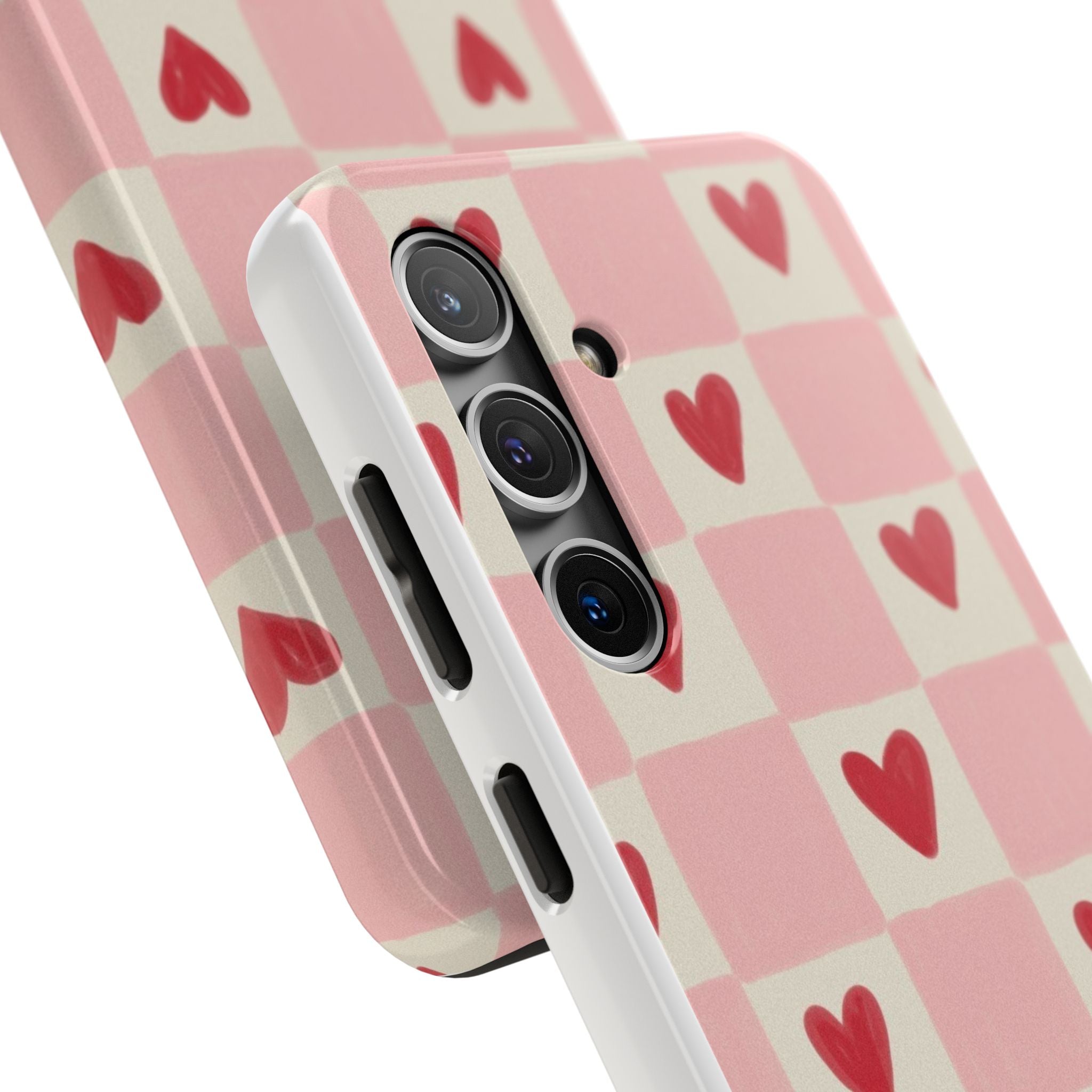 Love-Patterned Tough Phone Case, Heart Design for Essential Protection, Cute Gift for Her, Valentine's Day, Birthday, Everyday Use