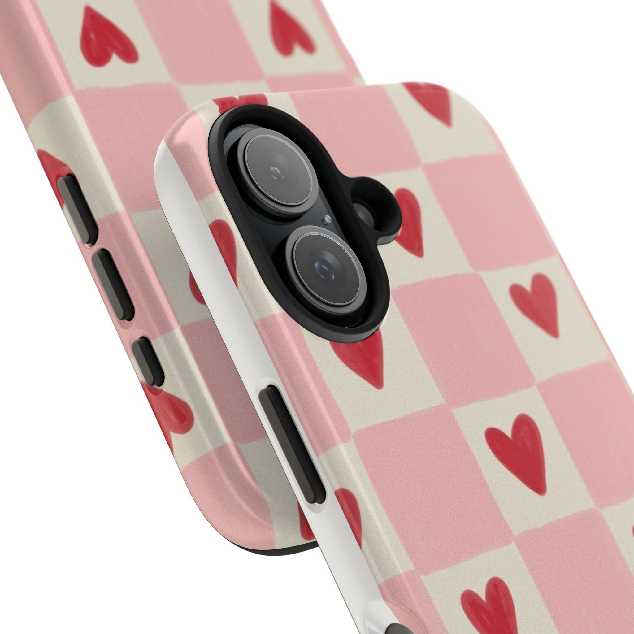 Love-Patterned Tough Phone Case, Heart Design for Essential Protection, Cute Gift for Her, Valentine's Day, Birthday, Everyday Use