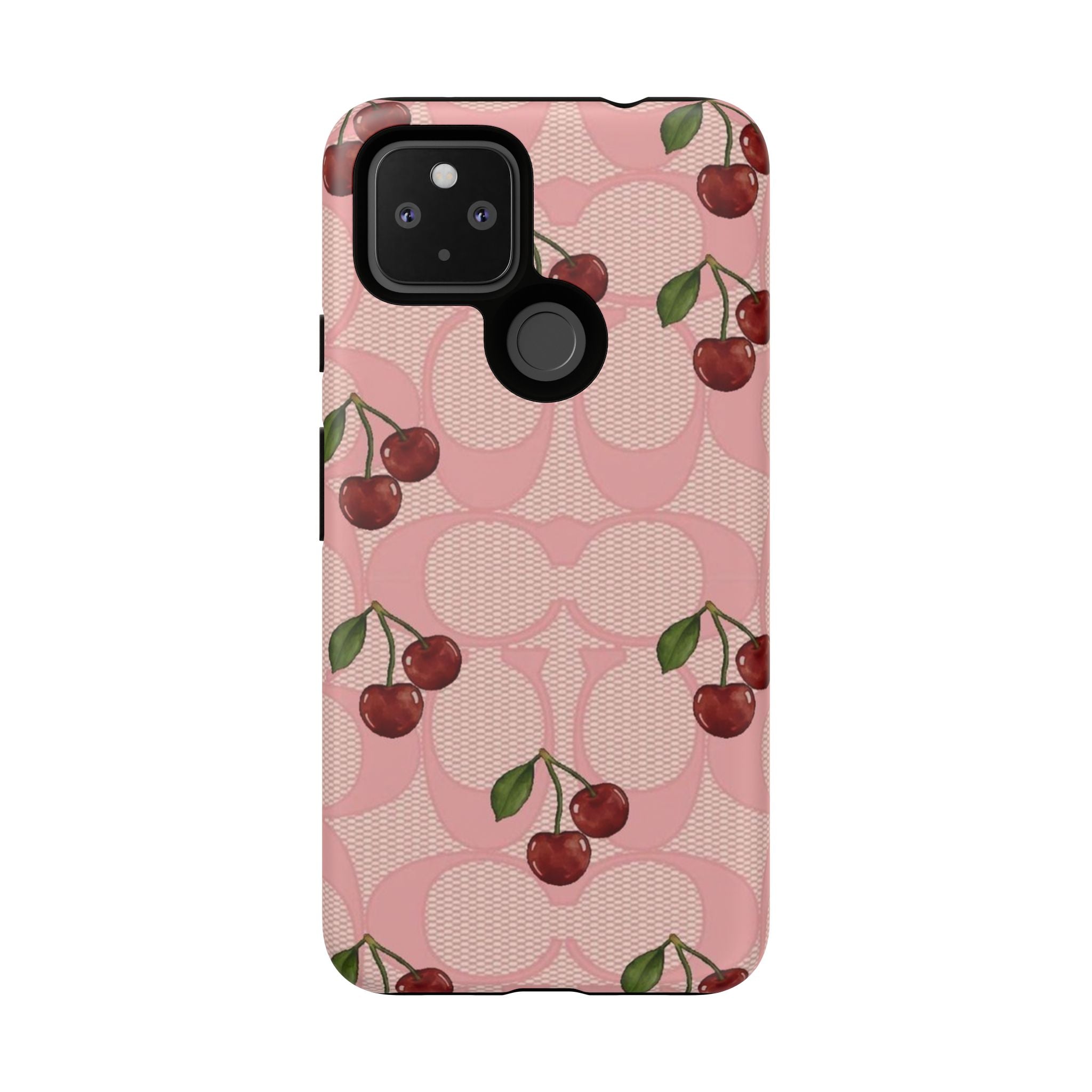 Cherry Pattern Magnetic Clear Impact Case | Phone Cover, Eco-friendly, Gift for Teens, Stylish Protection, Cherry Lovers