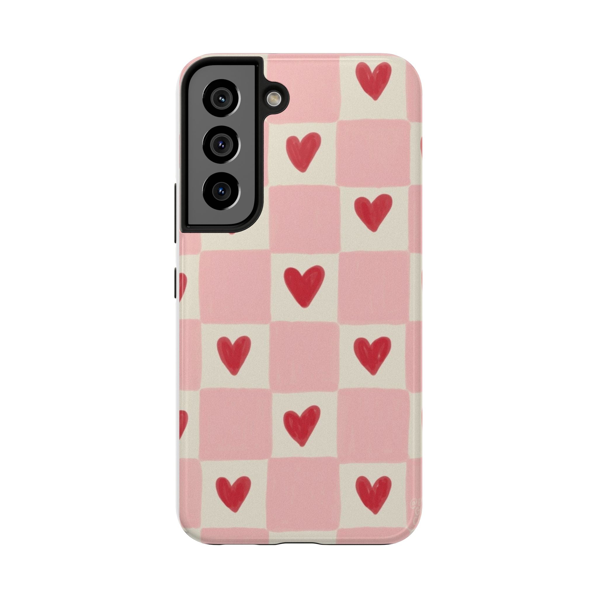 Love-Patterned Tough Phone Case, Heart Design for Essential Protection, Cute Gift for Her, Valentine's Day, Birthday, Everyday Use