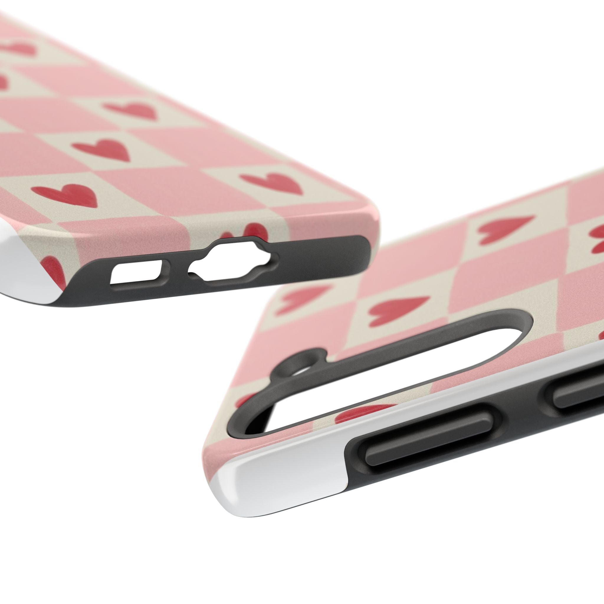 Love-Patterned Tough Phone Case, Heart Design for Essential Protection, Cute Gift for Her, Valentine's Day, Birthday, Everyday Use