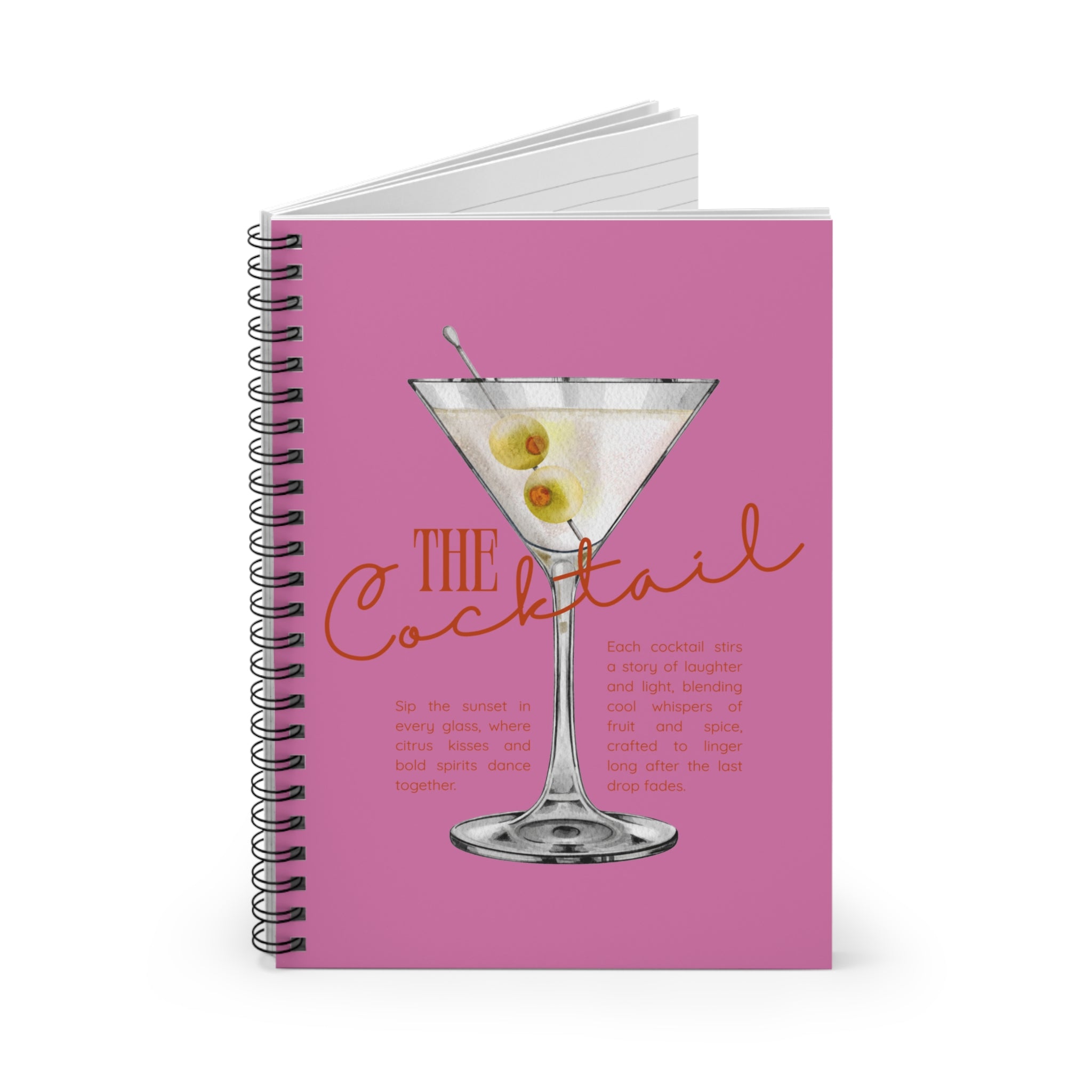 Cocktail Spiral Notebook