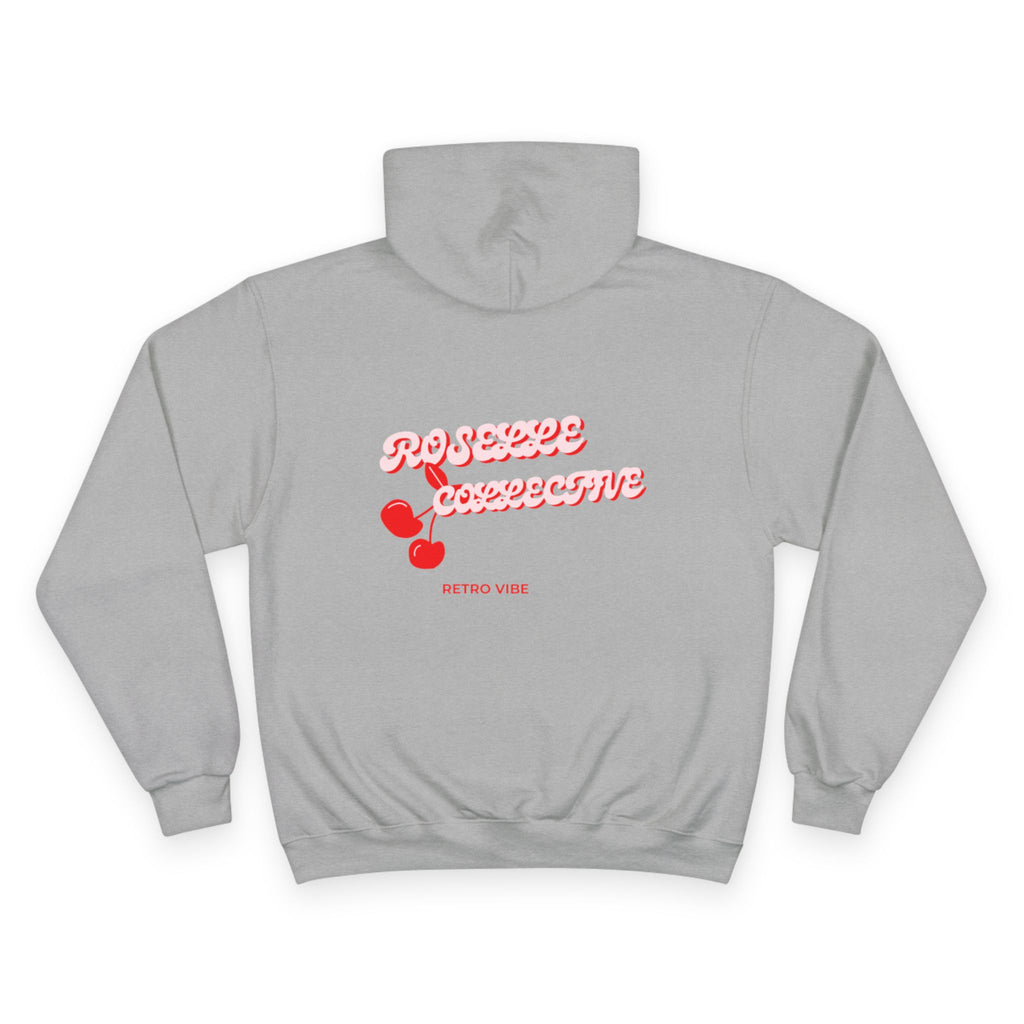 Retro Cherry Design Hoodie, Unisex Champion Hoodie