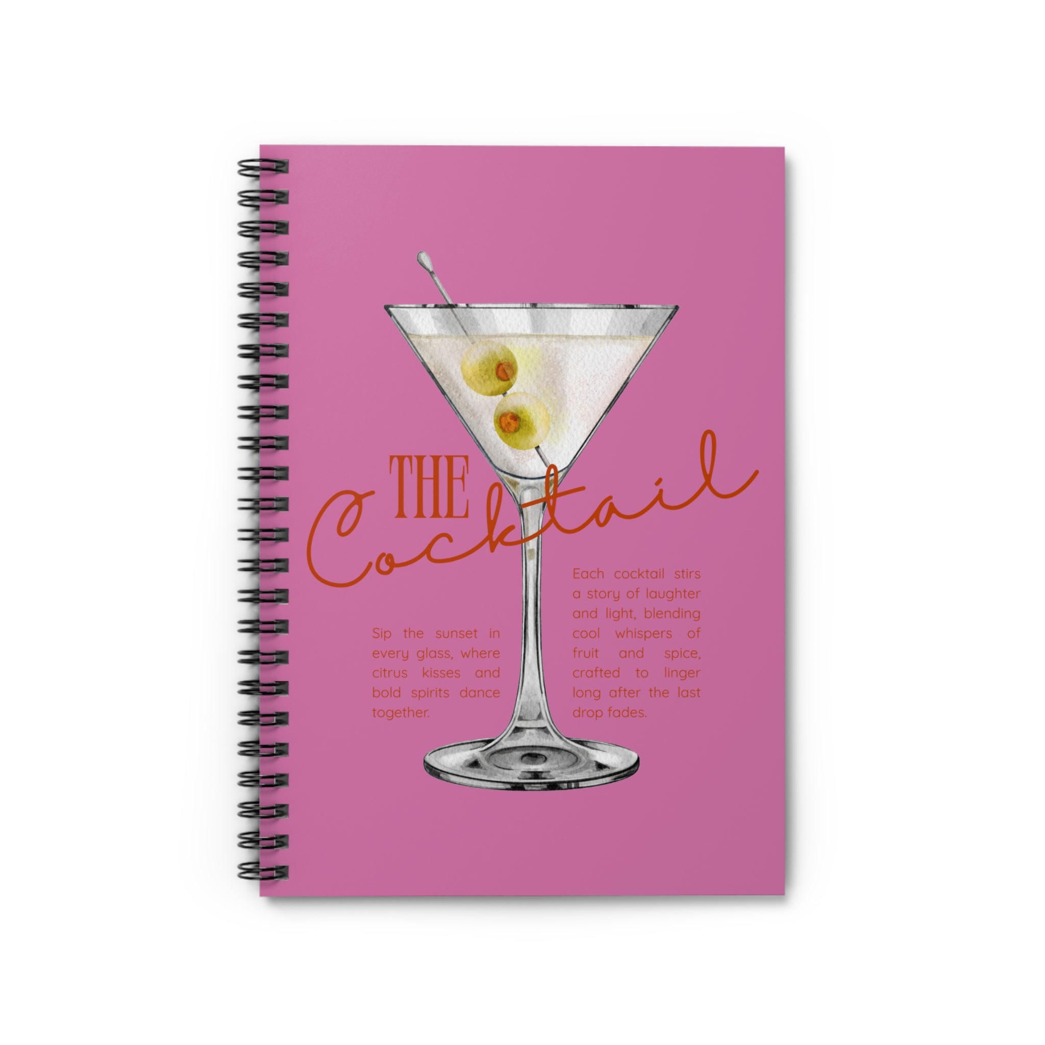 Cocktail Spiral Notebook