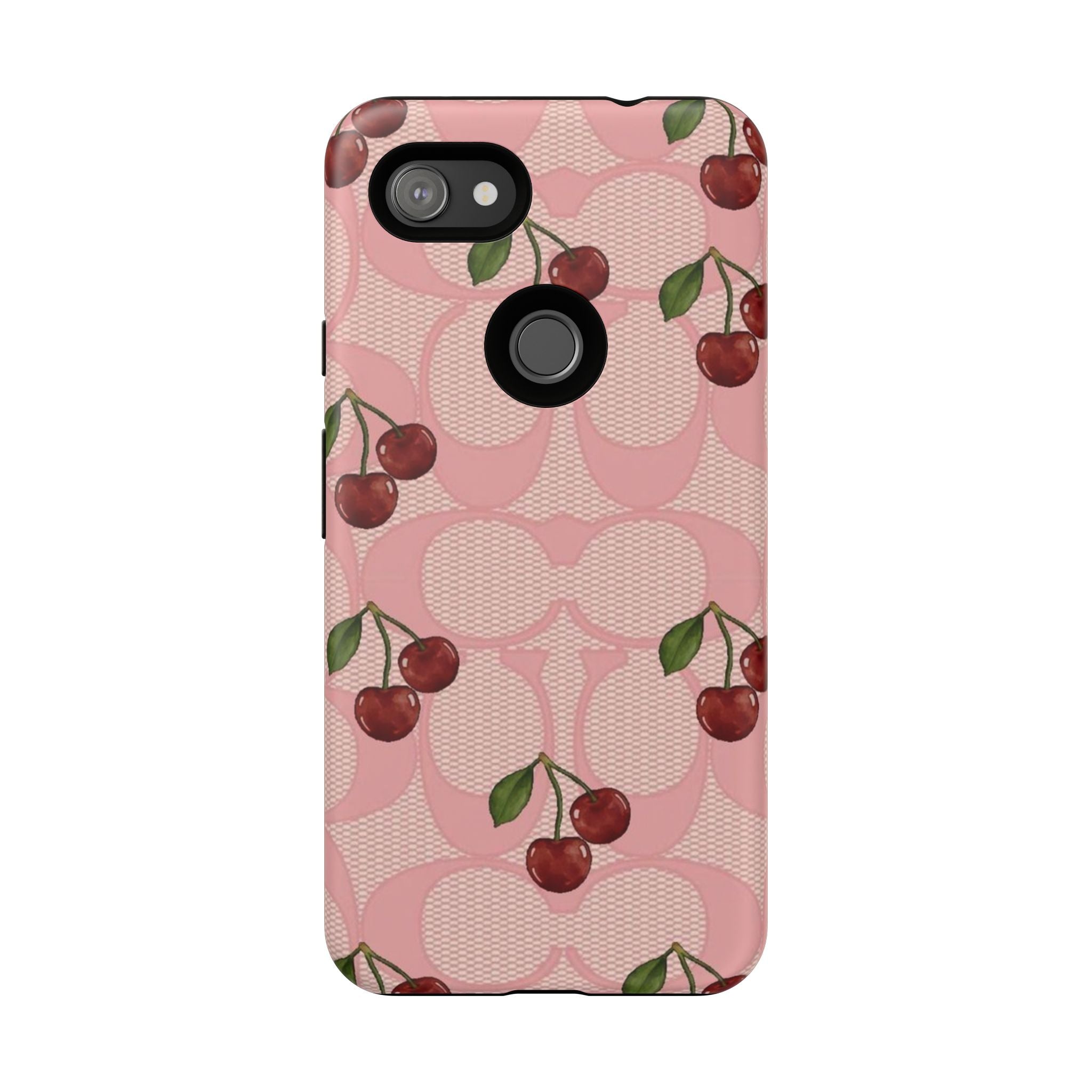 Cherry Pattern Magnetic Clear Impact Case | Phone Cover, Eco-friendly, Gift for Teens, Stylish Protection, Cherry Lovers