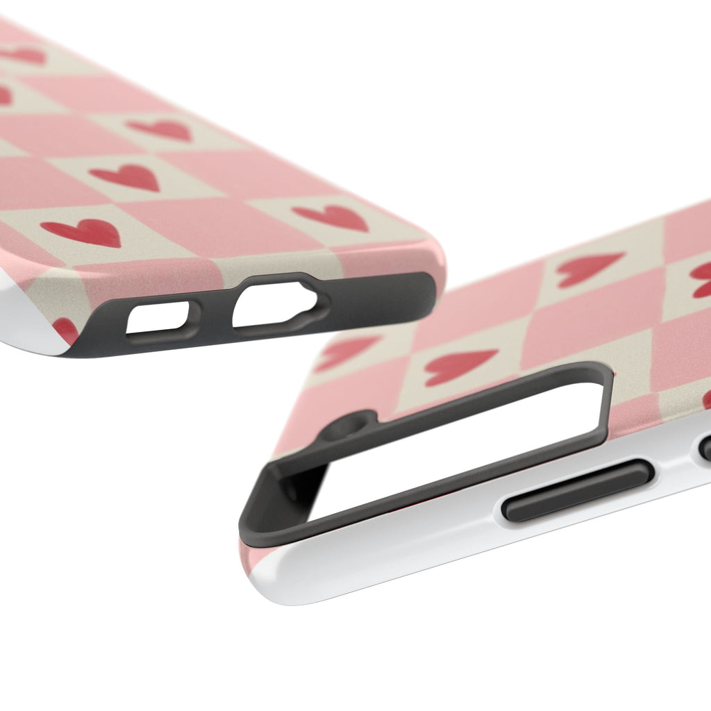 Love-Patterned Tough Phone Case, Heart Design for Essential Protection, Cute Gift for Her, Valentine's Day, Birthday, Everyday Use
