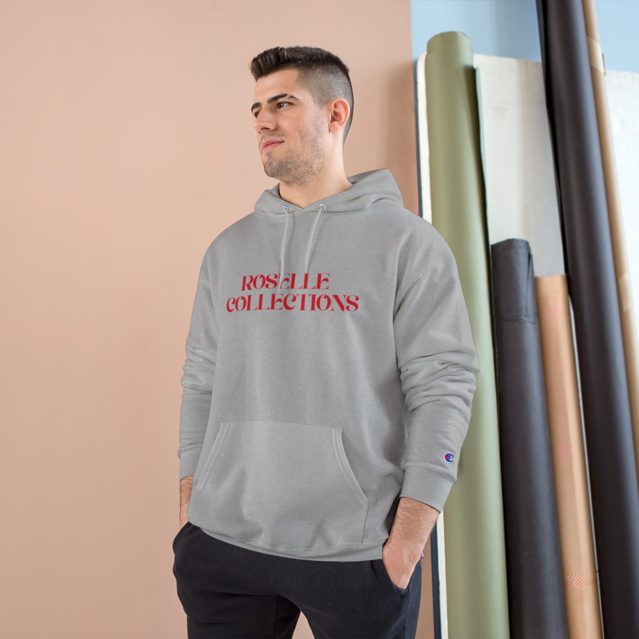 Retro Cherry Design Hoodie, Unisex Champion Hoodie