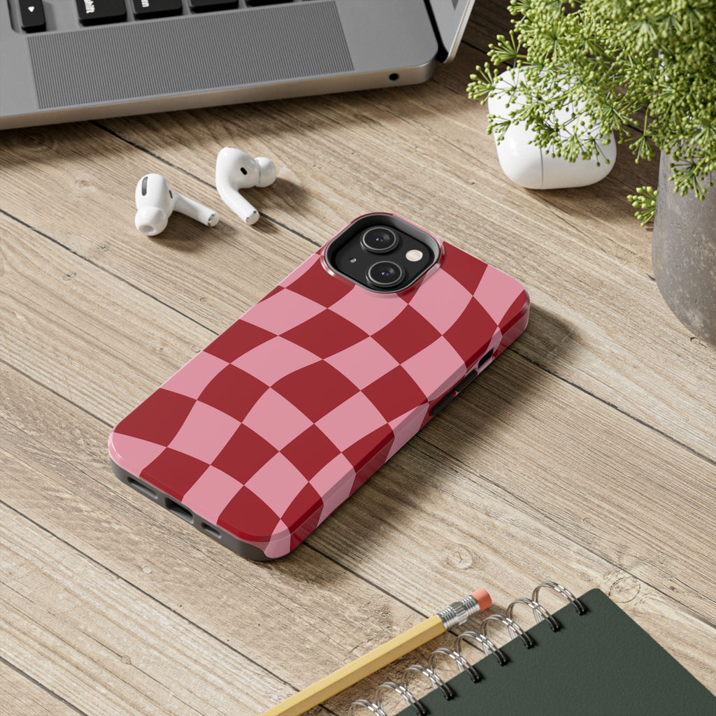 Stylish Checkered Tough Phone Case