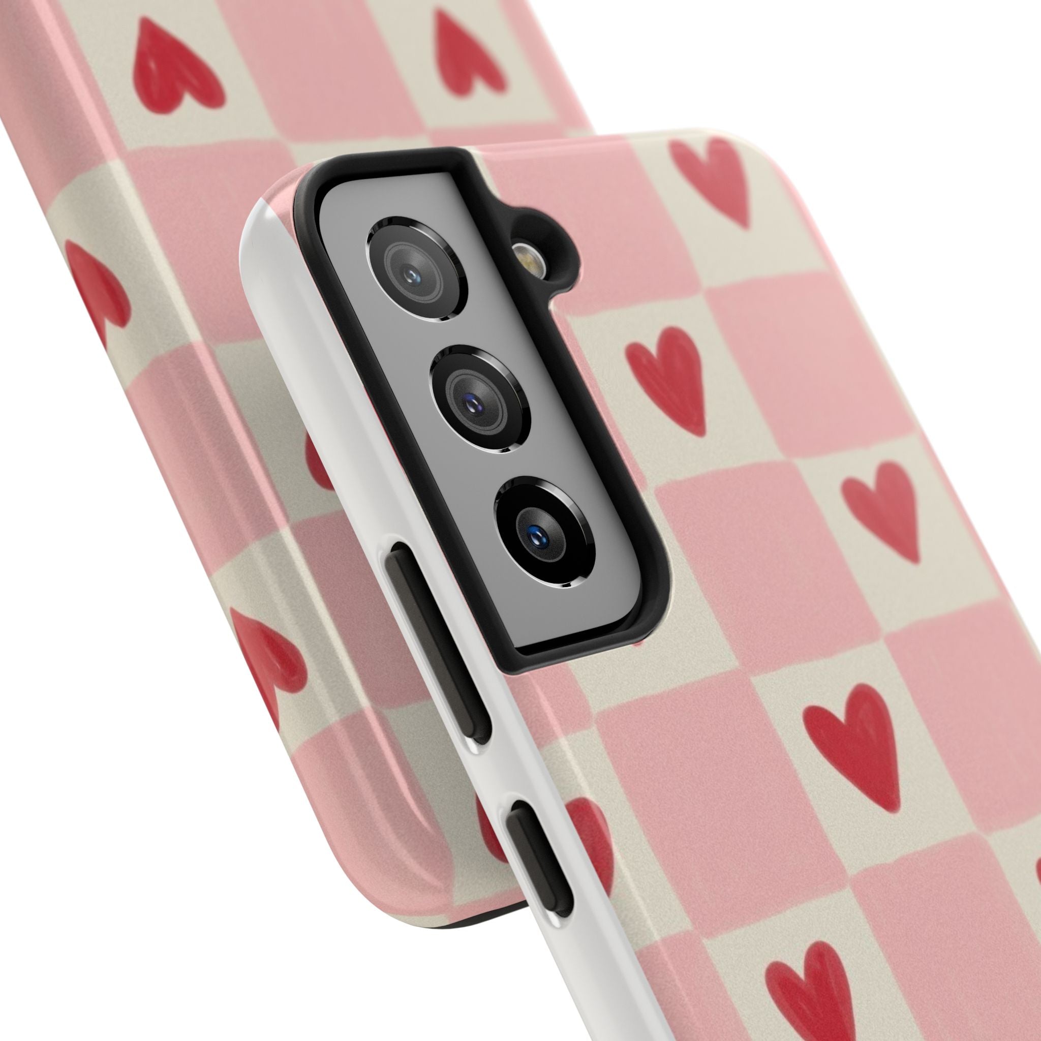Love-Patterned Tough Phone Case, Heart Design for Essential Protection, Cute Gift for Her, Valentine's Day, Birthday, Everyday Use