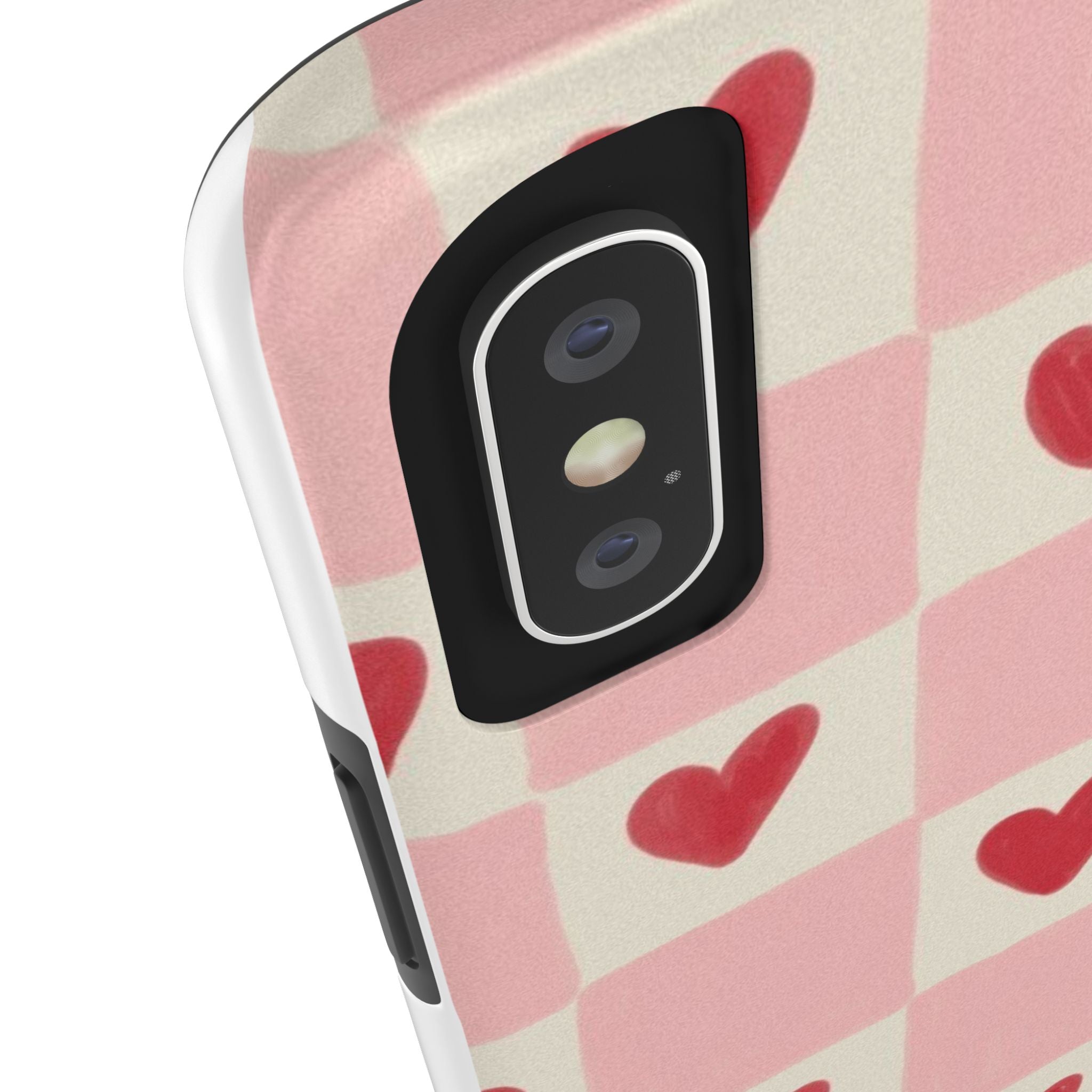 Love-Patterned Tough Phone Case, Heart Design for Essential Protection, Cute Gift for Her, Valentine's Day, Birthday, Everyday Use