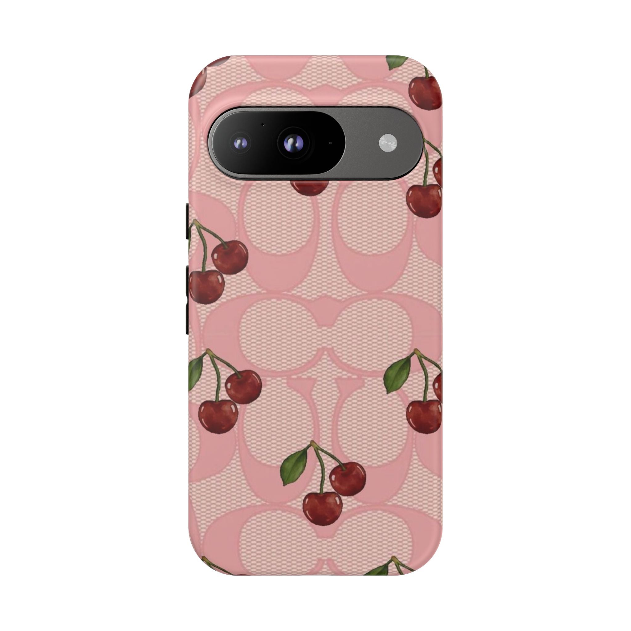Cherry Pattern Magnetic Clear Impact Case | Phone Cover, Eco-friendly, Gift for Teens, Stylish Protection, Cherry Lovers