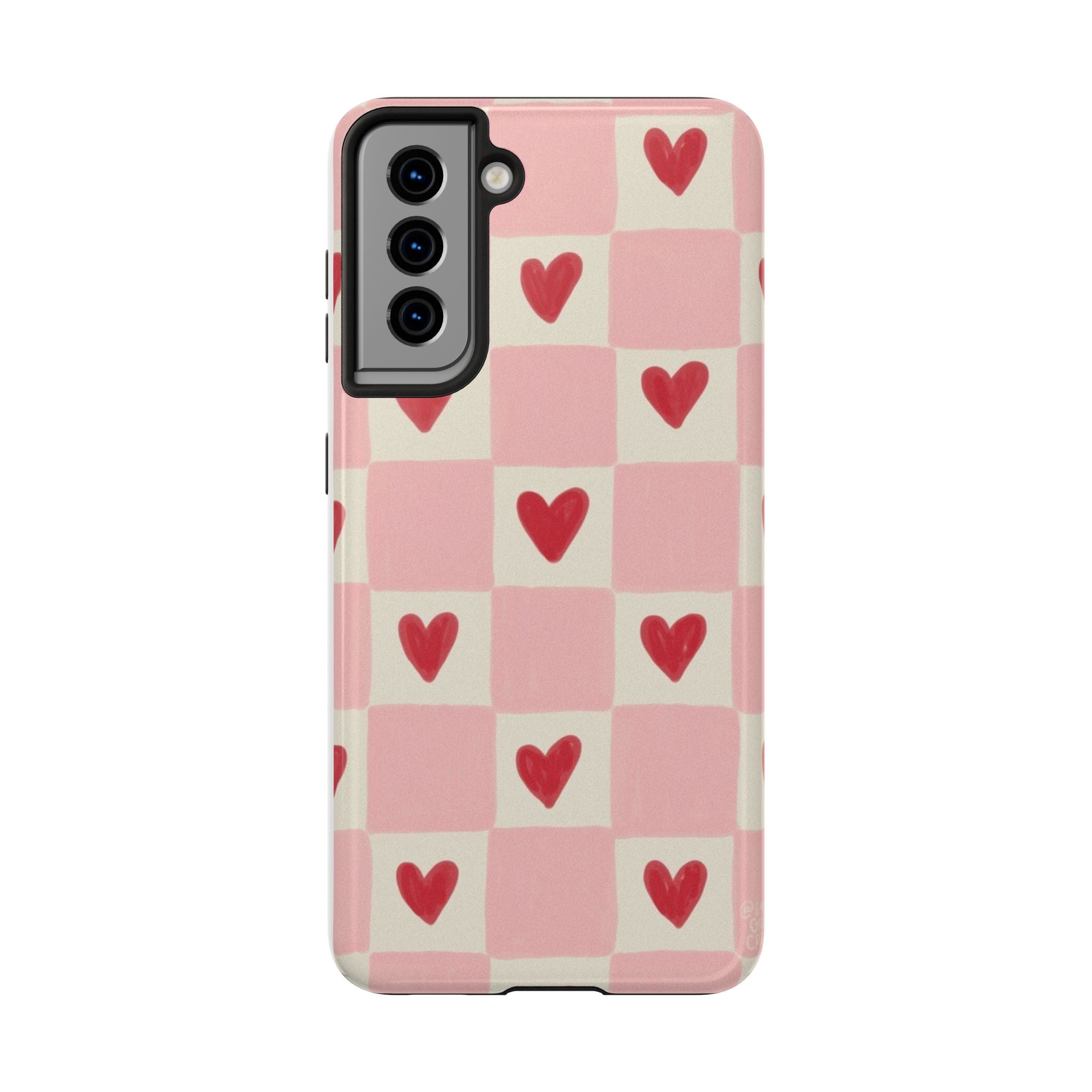 Love-Patterned Tough Phone Case, Heart Design for Essential Protection, Cute Gift for Her, Valentine's Day, Birthday, Everyday Use