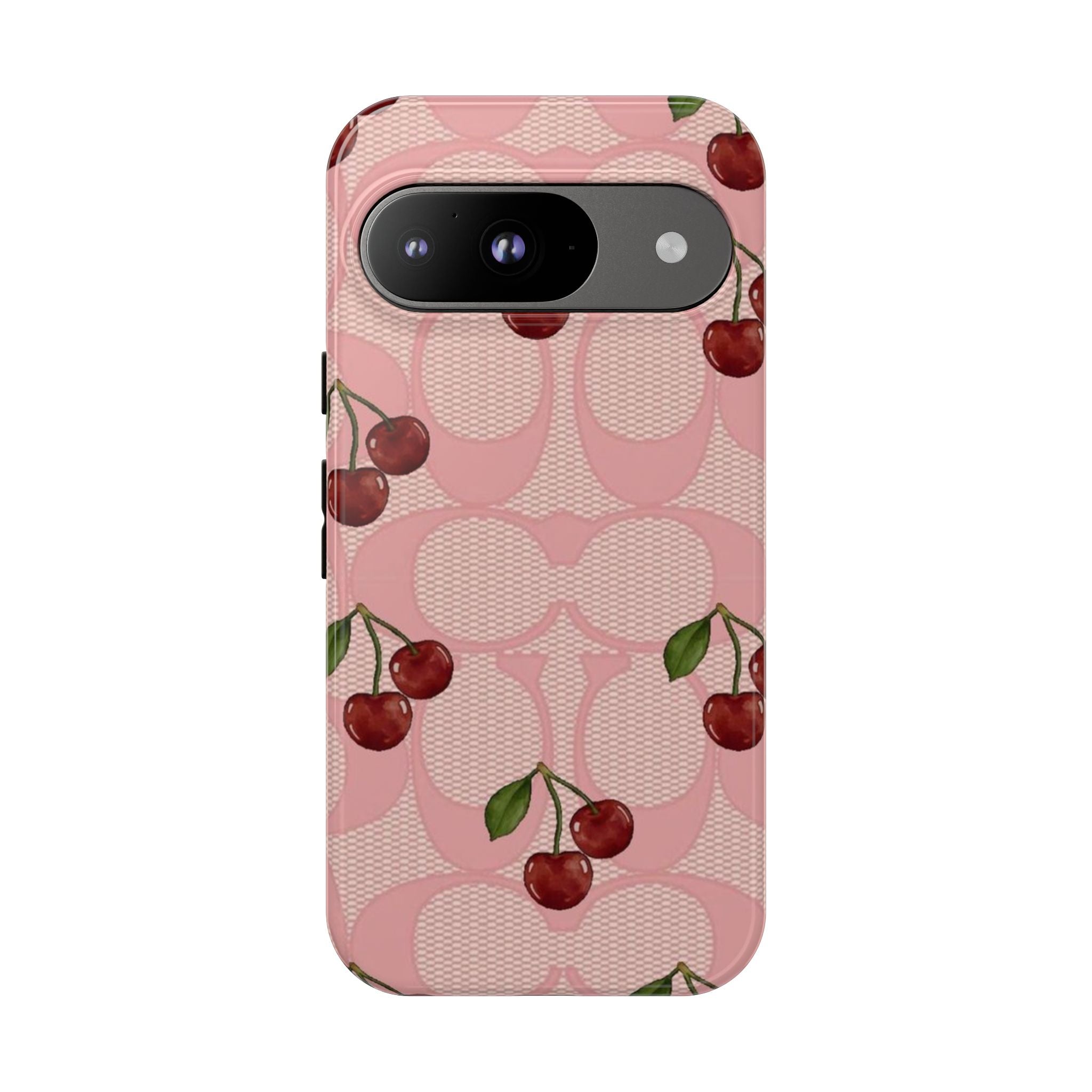 Cherry Pattern Magnetic Clear Impact Case | Phone Cover, Eco-friendly, Gift for Teens, Stylish Protection, Cherry Lovers