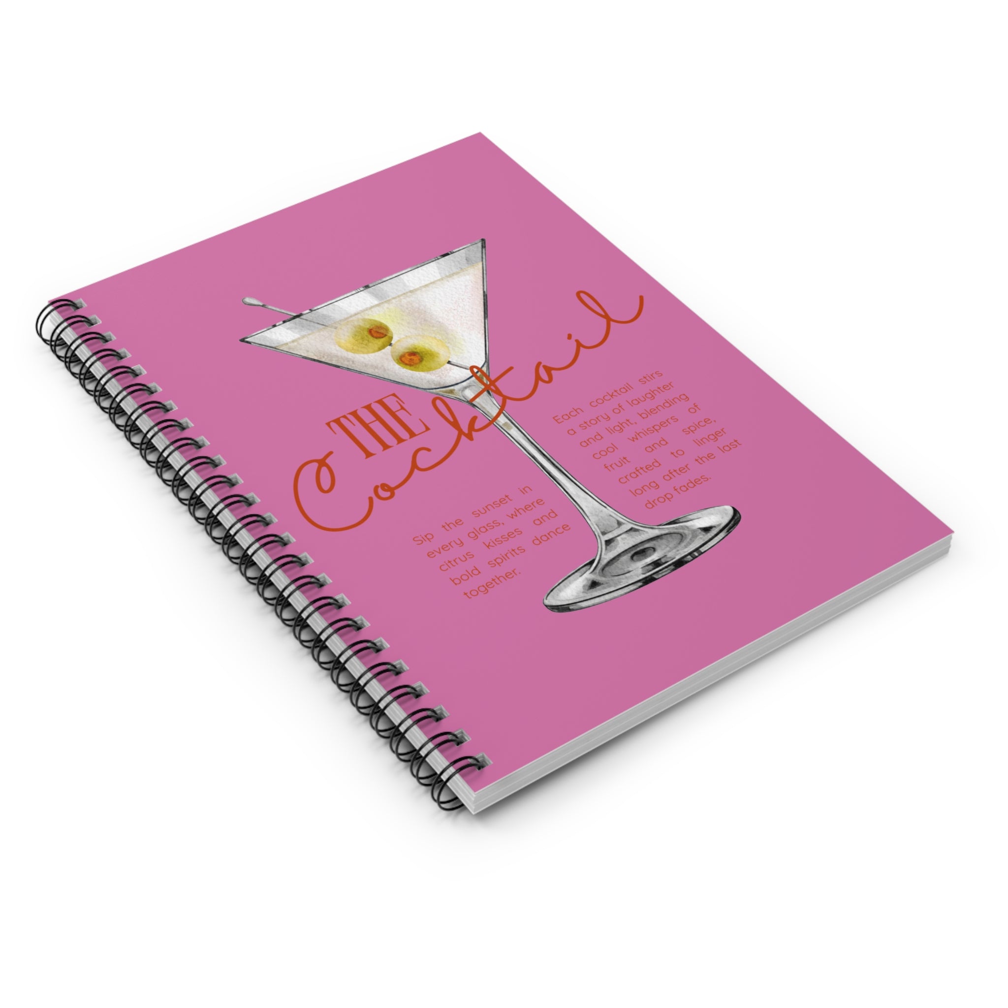 Cocktail Spiral Notebook